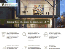 Tablet Screenshot of benefactorgroup.com